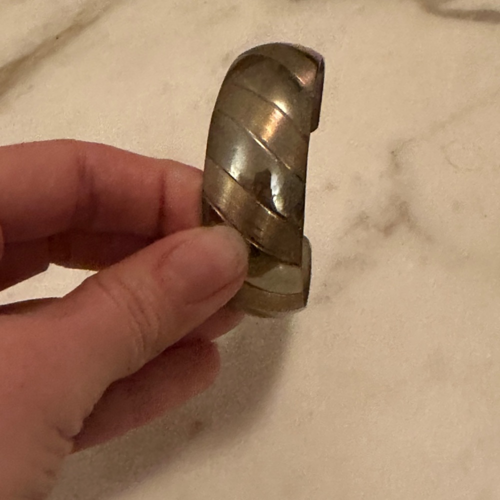 925 Silver cuff with engraving - Picture 3 of 4